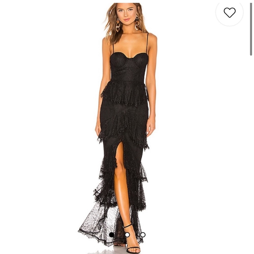 Majorelle black Zelda fitz gown
